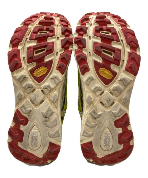 HOKAONEONE（ホカオネオネ）HOKAONEONE (ホカオネオネ) Nicole Mclaughlin (ニコール マクラフリン) MAFATE THREE2 イエロー×グリーン サイズ:27.5の古着・服飾アイテム