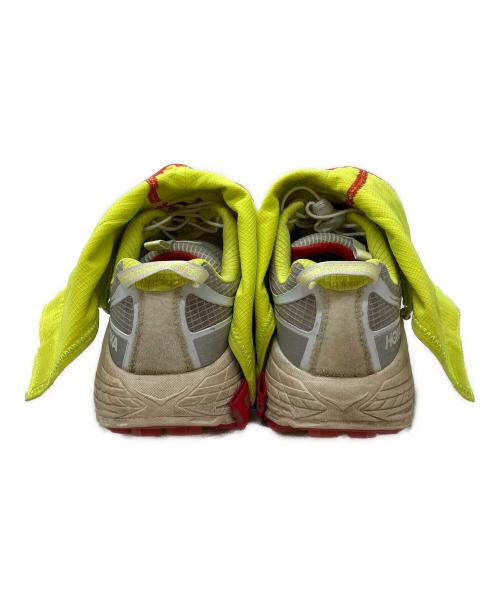 HOKAONEONE（ホカオネオネ）HOKAONEONE (ホカオネオネ) Nicole Mclaughlin (ニコール マクラフリン) MAFATE THREE2 イエロー×グリーン サイズ:27.5の古着・服飾アイテム