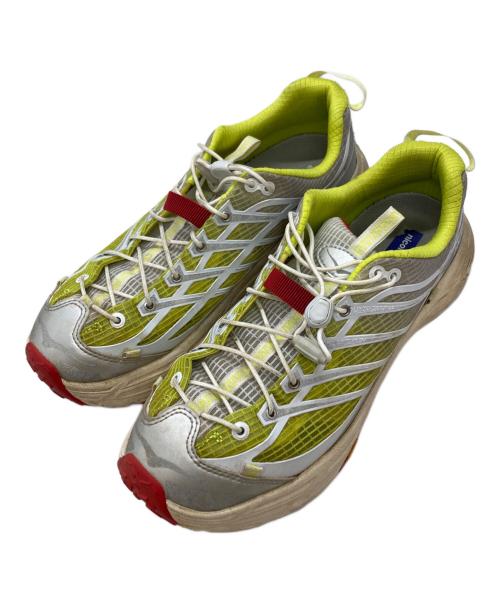 HOKAONEONE（ホカオネオネ）HOKAONEONE (ホカオネオネ) Nicole Mclaughlin (ニコール マクラフリン) MAFATE THREE2 イエロー×グリーン サイズ:27.5の古着・服飾アイテム