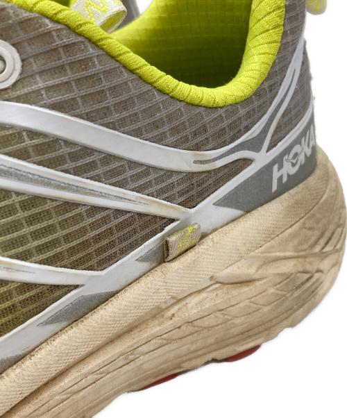 HOKAONEONE（ホカオネオネ）HOKAONEONE (ホカオネオネ) Nicole Mclaughlin (ニコール マクラフリン) MAFATE THREE2 イエロー×グリーン サイズ:27.5の古着・服飾アイテム