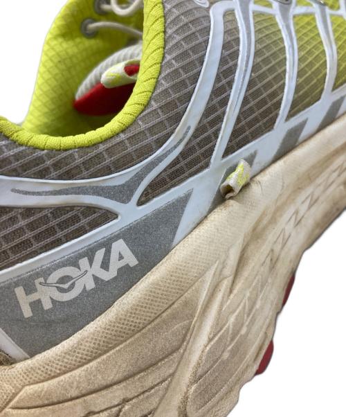 HOKAONEONE（ホカオネオネ）HOKAONEONE (ホカオネオネ) Nicole Mclaughlin (ニコール マクラフリン) MAFATE THREE2 イエロー×グリーン サイズ:27.5の古着・服飾アイテム