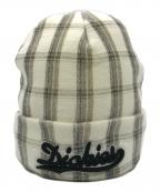 Dickies×SUPREMEディッキーズ×シュプリーム）の古着「チェックニットビーニー」｜ベージュ
