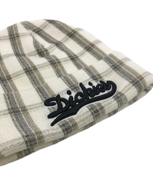Dickies（ディッキーズ）Dickies (ディッキーズ) Supreme (シュプリーム) チェックニットビーニー ベージュの古着・服飾アイテム