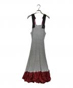 TOGA PULLAトーガ プルラ）の古着「メランジノースリーブワンピース/Melange Sleeveless Dressメランジノースリーブワンピース/Melange Sleeveless Dress」｜グレー