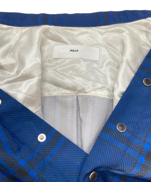 TOGA PULLA（トーガ プルラ）TOGA PULLA (トーガ プルラ) ボウタイチェックシャツ/Checked Bow-Tie Shirt ネイビー サイズ:36の古着・服飾アイテム