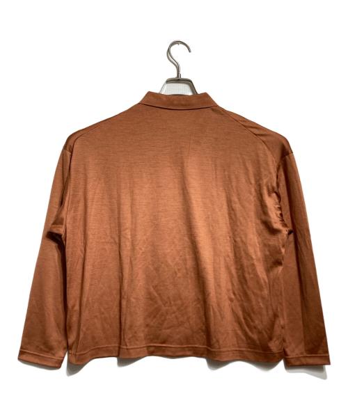 KAGURE（カグレ）kagure (カグレ) ウォッシャブルウールカットシャツ オレンジ サイズ:FREEの古着・服飾アイテム