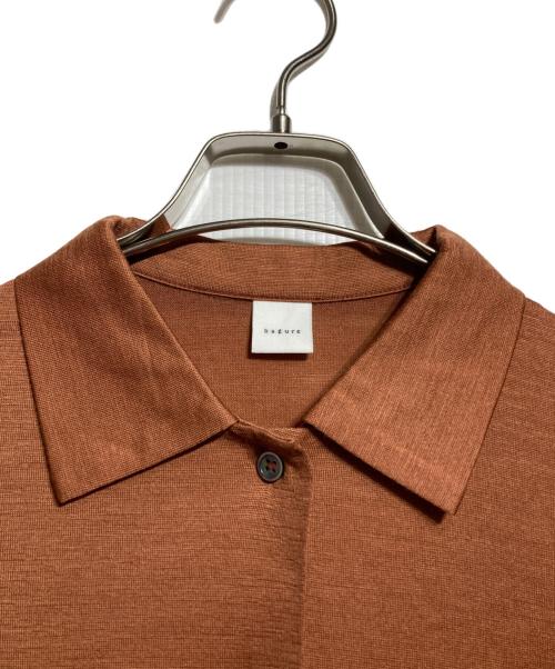 KAGURE（カグレ）kagure (カグレ) ウォッシャブルウールカットシャツ オレンジ サイズ:FREEの古着・服飾アイテム