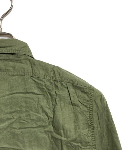 U'S NAVY（ユーエスネイビー）U'S NAVY (ユーエスネイビー) 40'S~ N-3トロピカルポプリンシャツ カーキ サイズ:14 1/2の古着・服飾アイテム