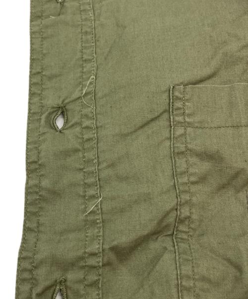 U'S NAVY（ユーエスネイビー）U'S NAVY (ユーエスネイビー) 40'S~ N-3トロピカルポプリンシャツ カーキ サイズ:14 1/2の古着・服飾アイテム