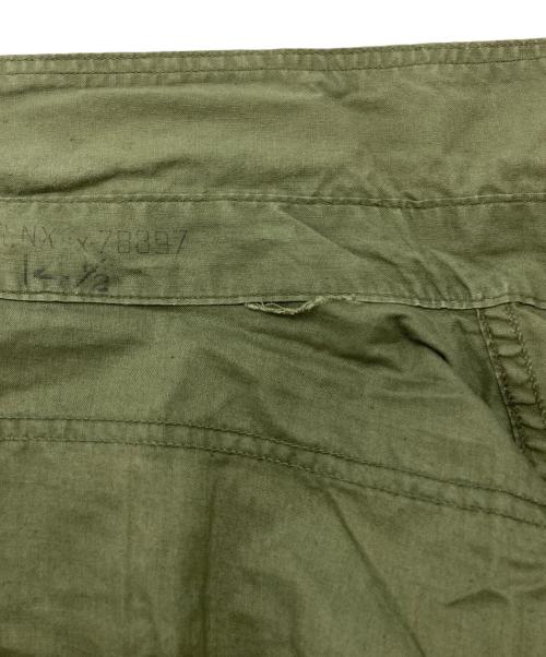 U'S NAVY（ユーエスネイビー）U'S NAVY (ユーエスネイビー) 40'S~ N-3トロピカルポプリンシャツ カーキ サイズ:14 1/2の古着・服飾アイテム