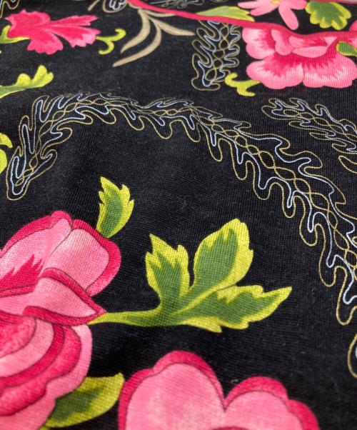 LEONARD FASHION（レオナールファッション）LEONARD FASHION (レオナールファッション) 花柄カットソー/Floral print top ブラック サイズ:LLの古着・服飾アイテム