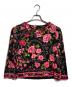 LEONARD FASHION（レオナールファッション）の古着「花柄カットソー/Floral print top」｜ブラック