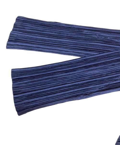 PLEATS PLEASE（プリーツプリーズ）PLEATS PLEASE (プリーツプリーズ) シャイニープリーツコクーンワンピース/Shiny Pleated Cocoon Dress ネイビー サイズ:4の古着・服飾アイテム