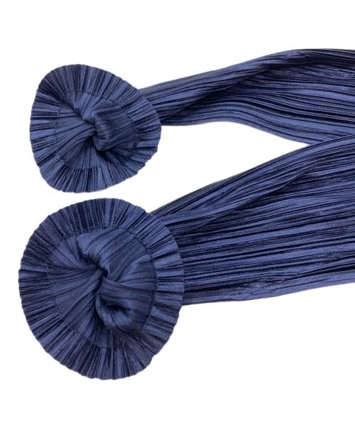 PLEATS PLEASE（プリーツプリーズ）PLEATS PLEASE (プリーツプリーズ) シャイニープリーツコクーンワンピース/Shiny Pleated Cocoon Dress ネイビー サイズ:4の古着・服飾アイテム