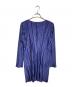 PLEATS PLEASE (プリーツプリーズ) シャイニープリーツコクーンワンピース/Shiny Pleated Cocoon Dress ネイビー サイズ:4：25000円