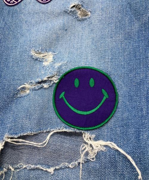 Needles（ニードルズ）Needles (ニードルズ) ASSORTED PATCHES STRAIGHT JEAN/アソートパッチ ストレートジーンズ インディゴ サイズ:Lの古着・服飾アイテム