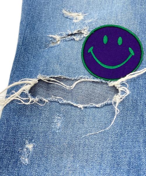 Needles（ニードルズ）Needles (ニードルズ) ASSORTED PATCHES STRAIGHT JEAN/アソートパッチ ストレートジーンズ インディゴ サイズ:Lの古着・服飾アイテム