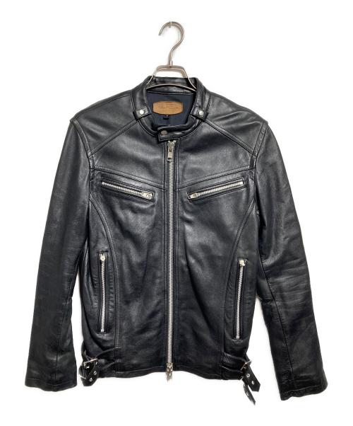 JACKROSE（ジャックローズ）JACKROSE (ジャックローズ) シングルライダースジャケット/Single-breasted biker jacket ブラック サイズ:3の古着・服飾アイテム
