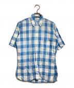ARROWアロー）の古着「60's ブロックチェックシャツ/1960s Block-Check Shirt」｜ブルー
