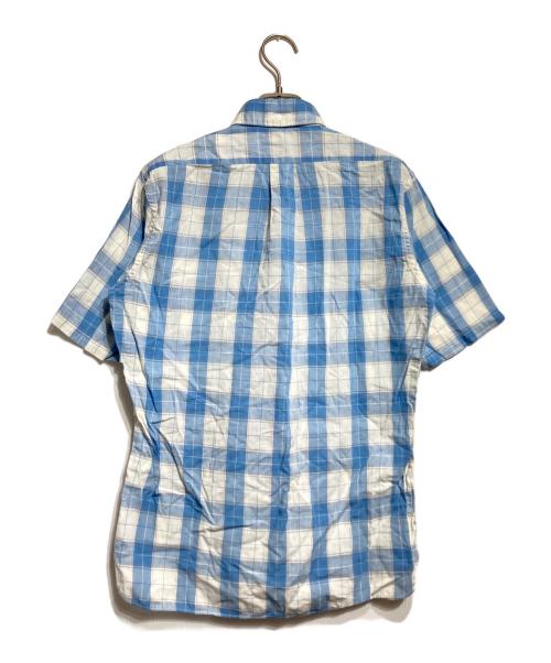 ARROW（アロー）ARROW (アロー) 60's ブロックチェックシャツ/1960s Block-Check Shirt ブルー サイズ:Sの古着・服飾アイテム