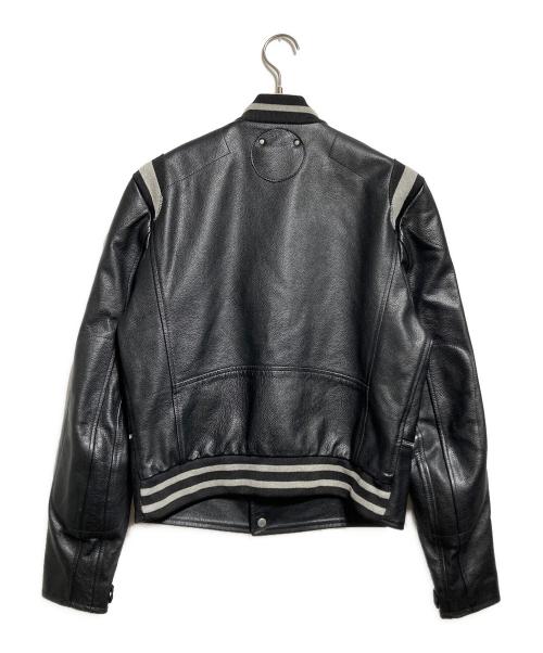 GOLDEN GOOSE（ゴールデングース）GOLDEN GOOSE (ゴールデングース) カウレザースタジャン ブラック サイズ:Ｓの古着・服飾アイテム