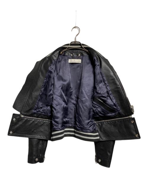GOLDEN GOOSE（ゴールデングース）GOLDEN GOOSE (ゴールデングース) カウレザースタジャン ブラック サイズ:Ｓの古着・服飾アイテム