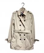 BURBERRY LONDONバーバリーロンドン）の古着「ハーフトレンチコート/ Mid-length trench coat」｜ベージュ