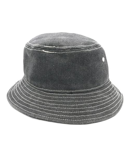 stussy（ステューシー）stussy (ステューシー) Canvas Workgear Bucket Hat グレーの古着・服飾アイテム