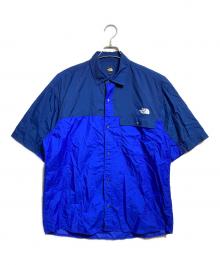 THE NORTH FACE（ザ ノース フェイス）の古着「ショートスリーブヌプシシャツ/Short-Sleeve Nuptse Shirt」｜ブルー