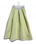 CFCL（シーエフシーエル）の古着「FACADE SKIRT/ファサード・スカート」｜イエロー×グレー