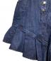 中古・古着 Belle vintage (ベル ヴィンテージ) デニムドッキングュールスカート/Denim-paneled tulle skirt アイボリー×インディゴ サイズ:F：9000円