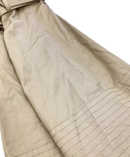 sacai（サカイ）sacai (サカイ) トレンチハイブリッドニット/Trench-style hybrid knit top アイボリー×ブラウン サイズ:1の古着・服飾アイテム