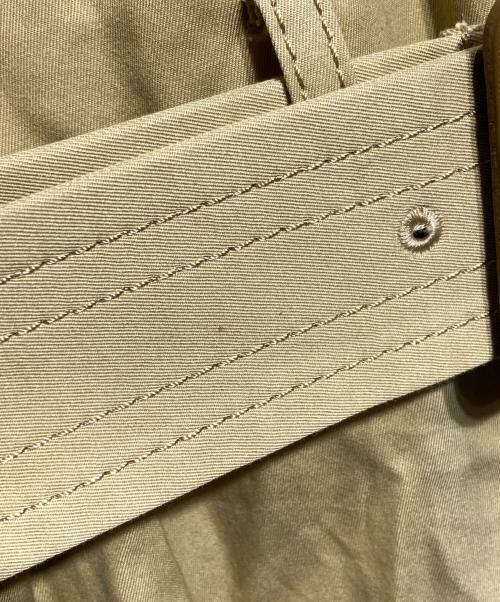 sacai（サカイ）sacai (サカイ) トレンチハイブリッドニット/Trench-style hybrid knit top アイボリー×ブラウン サイズ:1の古着・服飾アイテム