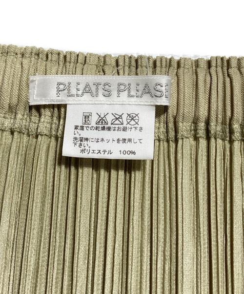 PLEATS PLEASE（プリーツプリーズ）PLEATS PLEASE (プリーツプリーズ) プリーツロングスカート/Long pleated skirt グリーン サイズ:4の古着・服飾アイテム