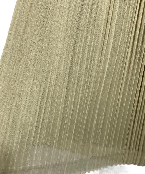 PLEATS PLEASE（プリーツプリーズ）PLEATS PLEASE (プリーツプリーズ) プリーツロングスカート/Long pleated skirt グリーン サイズ:4の古着・服飾アイテム