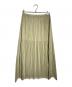 PLEATS PLEASE（プリーツプリーズ）の古着「プリーツロングスカート/Long pleated skirt」｜グリーン