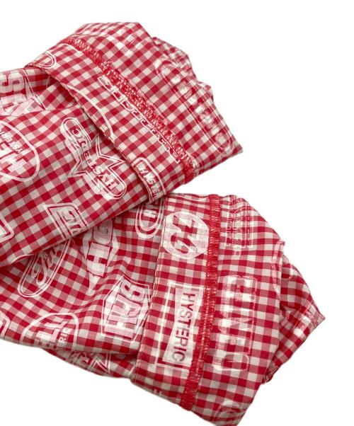 Hysteric Glamour（ヒステリックグラマー）Hysteric Glamour (ヒステリックグラマー) RACING柄 ギンガムチェックフードブルゾン ピンク サイズ:Freeの古着・服飾アイテム