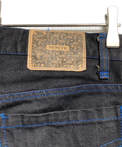 NEMETH（ネメス）NEMETH (ネメス) 立体裁断パンツ/Denim Pants ブラック サイズ:SSの古着・服飾アイテム