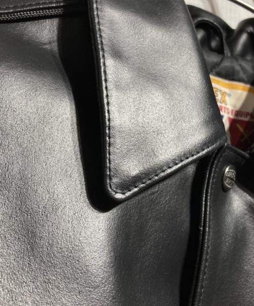 AVIREX（アヴィレックス）AVIREX (アヴィレックス) RECOGNIZE (レコグナイズ) レザージャケット ブラック サイズ:Mの古着・服飾アイテム