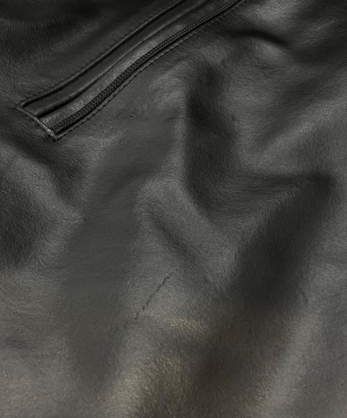 AVIREX（アヴィレックス）AVIREX (アヴィレックス) RECOGNIZE (レコグナイズ) レザージャケット ブラック サイズ:Mの古着・服飾アイテム