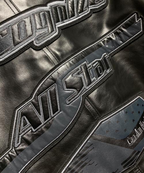AVIREX（アヴィレックス）AVIREX (アヴィレックス) RECOGNIZE (レコグナイズ) レザージャケット ブラック サイズ:Mの古着・服飾アイテム