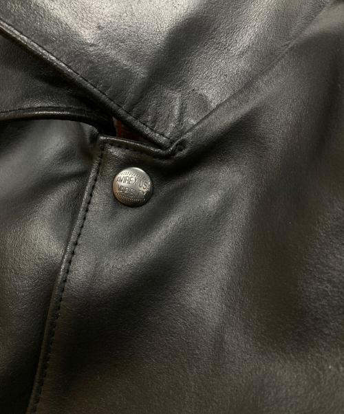 AVIREX（アヴィレックス）AVIREX (アヴィレックス) RECOGNIZE (レコグナイズ) レザージャケット ブラック サイズ:Mの古着・服飾アイテム