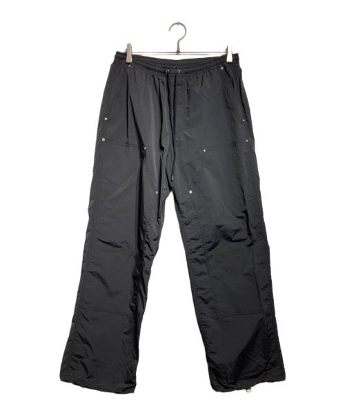 UNUSED（アンユーズド）UNUSED (アンユーズド) Double knee nylon pants/ダブルニー・ナイロンパンツ ブラック サイズ:3の古着・服飾アイテム