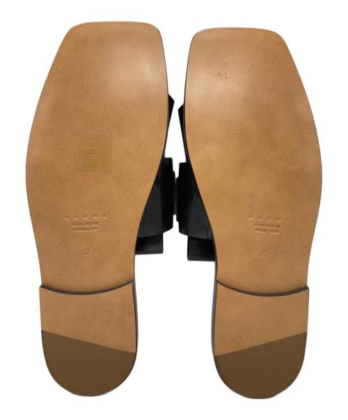 MARNI（マルニ）MARNI (マルニ) レザーフリンジサンダル/Leather fringe sandals ブラック サイズ:37の古着・服飾アイテム