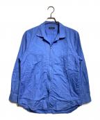 COMME des GARCONS HOMME PLUSコムデギャルソンオムプリュス）の古着「ギミックジップアップシャツ/Gimmick Zip-Up Shirt」｜ブルー