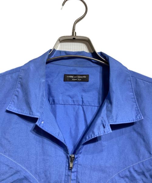 COMME des GARCONS HOMME PLUS（コムデギャルソンオムプリュス）COMME des GARCONS HOMME PLUS (コムデギャルソンオムプリュス) ギミックジップアップシャツ/Gimmick Zip-Up Shirt ブルー サイズ:－の古着・服飾アイテム