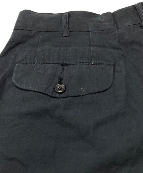 COMME des GARCONS HOMME（コムデギャルソン オム）COMME des GARCONS HOMME (コムデギャルソン オム) コットンタックスラックス/ Cotton Tucked Slacks ブラック サイズ:Lの古着・服飾アイテム