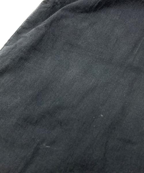 COMME des GARCONS HOMME（コムデギャルソン オム）COMME des GARCONS HOMME (コムデギャルソン オム) コットンタックスラックス/ Cotton Tucked Slacks ブラック サイズ:Lの古着・服飾アイテム