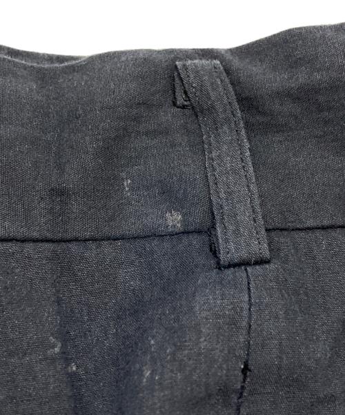 COMME des GARCONS HOMME（コムデギャルソン オム）COMME des GARCONS HOMME (コムデギャルソン オム) コットンタックスラックス/ Cotton Tucked Slacks ブラック サイズ:Lの古着・服飾アイテム