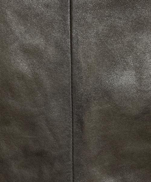 ELIE TAHARI（エリータハリ）ELIE TAHARI (エリータハリ) レザーカバーオール ブラウン サイズ:不明（実寸参照)の古着・服飾アイテム